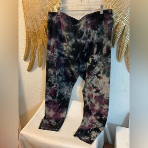 ❌Calvin Klein tye dye leggings XXL black purple grey